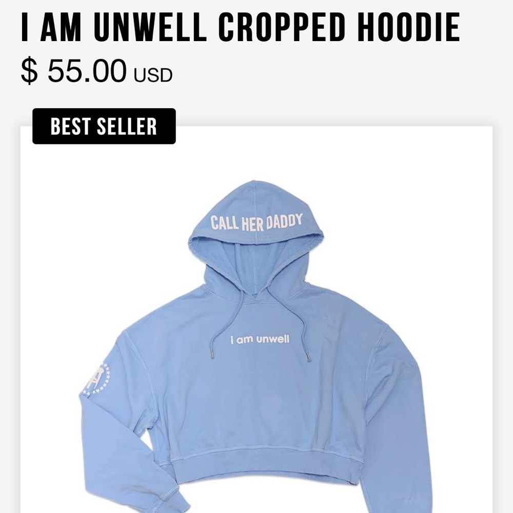 Call Her Daddy Crop Sweatshirt